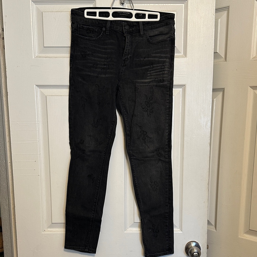 Lucky Brand floral embroidery Skinny Jeans